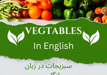 انواع سبزیجات در انگلیسی